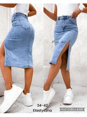 jeansy spodnica